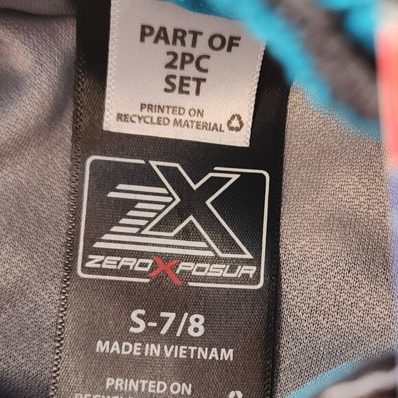 ZeroXposur - 2 Set Boys Swim Trunks Surfboard Shorts UPF 50 Size Small 7/8 NWT - Picture 6 of 7